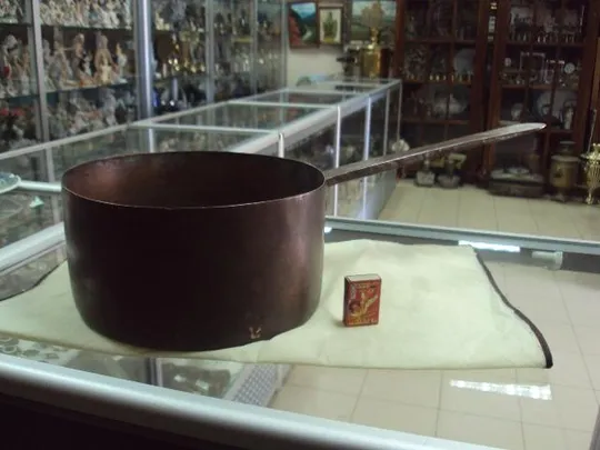 кастрюля с ручкой царизм медь Продаж