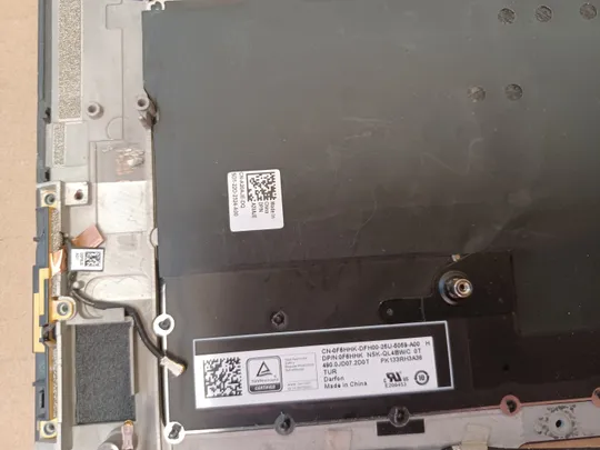 номер1051-1 корпус кришка Палмрест корпус топкейс Верхня панель палмрест cover-C 0TJP2V AQ3RH000112  з клавіатурою 0F6HHK 490.0JD07.2D0T  для Dell XPS 15 9500 9510 PRECISION 5550 5560 оригінал в Україні