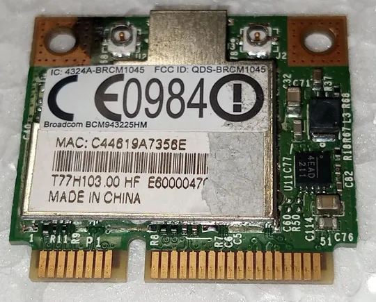 WIFI адаптер з ноутбука ACER ASPIRE 7551G 7741G Broadcom BCM943225HM T77H103 Ціна