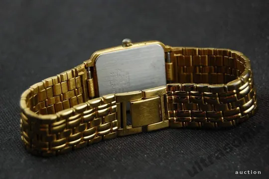 стильные часы SEIKO мех.7N22 30м. дата. подзолото З аукціону