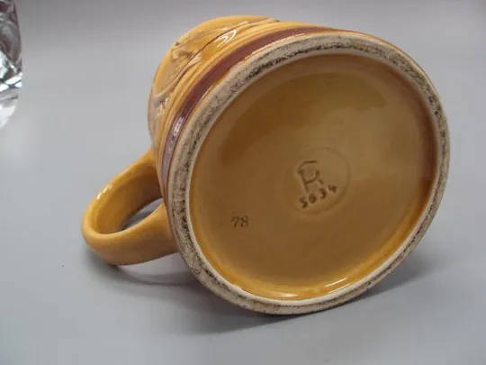 Пивной бокал фарфор клеймо К 5634 кружка пивная охота олень глухарь высота 14,4 см №20 Де купити