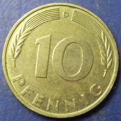 Купити 10 пфенінгів 1990 D ФРН