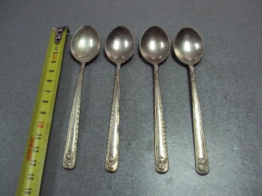 Ложки чайные кофейные ложечки ссср длина 13 см лот 4 шт №11314 Ціна