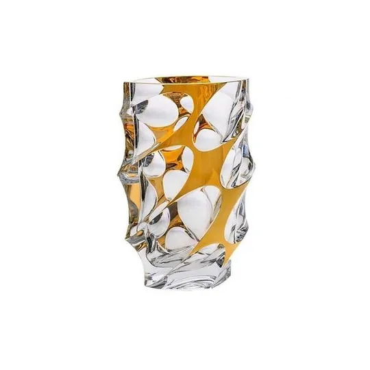 Ваза Bohemia Calypso Gold 89j65/0/79j95/280 28 см Ціна