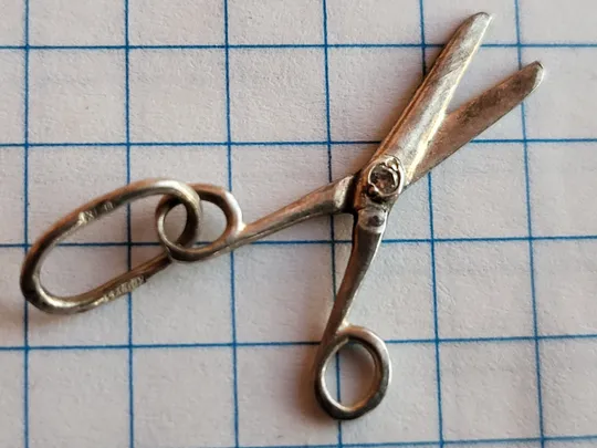 Кулон ножницы серебро 925 Ціна