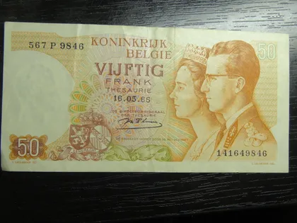 фото, 50 франків 1966 Бельгія
