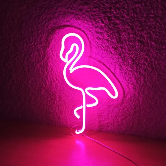 Неоновий світильник Фламінго 190х320 acr-n000080 Ціна