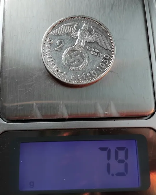 ☝️2 Марки 3 Рейх 1837г..1938г..1939г..(серебро) Характеристики
