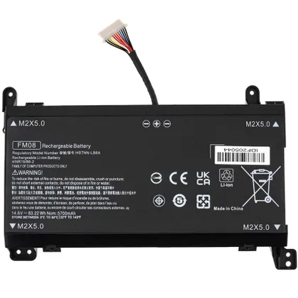 фото, Батарея для ноутбука HP FM08 12pin (Omen 17-AN000 series) 14.6V 5700mAh 83.22Wh black