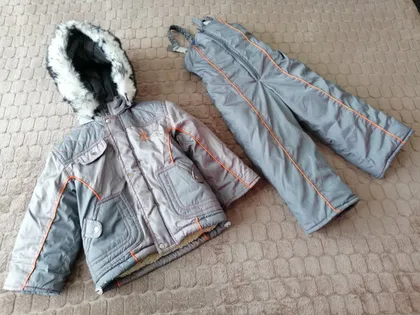фото, Дитячий зимовий комплект (куртка+штани) для хлопчика. Розмір 98