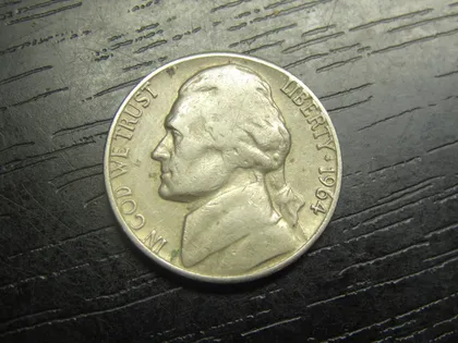 фото, 5 центів 1964 D США