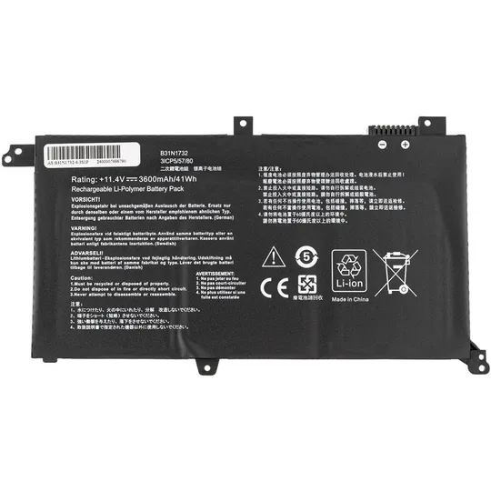 Батарея для ноутбука ASUS B31N1732 (S430UN, S430UA, S430UF, S430FN, S430FA) 11.4V 3600mAh 41Wh Black (0B200-02960000) З аукціону