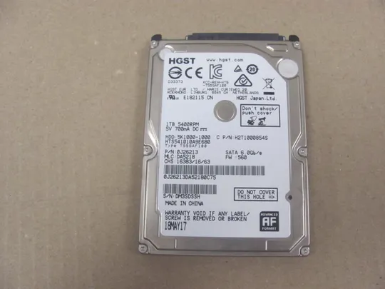 Жорсткий диск HDD HGST 1TB 5400rpm 8Mb 2.5" SATA II 5K1000-1000 Ціна
