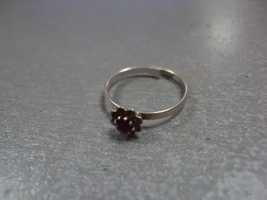 Купити Кольцо женское цветочек на ногу серебро 925 проба вес 0,74 г безразмерное №10725