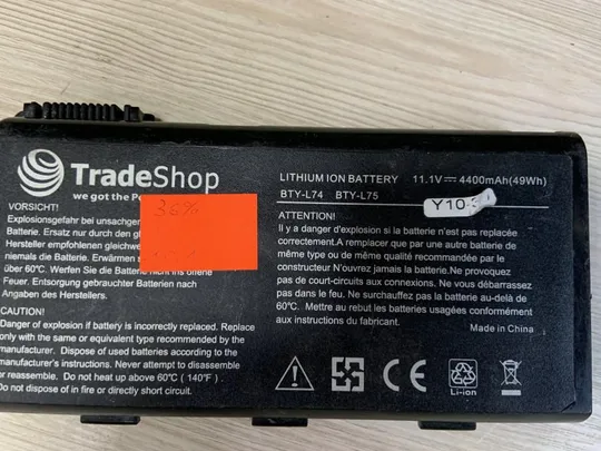 191 MSI BTY-L74 Износ: 36% CR500, CR600, CR610, CX600, CR620, CX700, CR700, A5000, A6000 Ціна