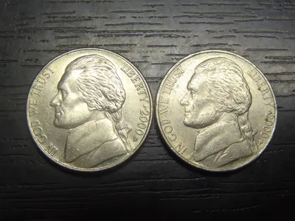 фото, 5 центів 2000 США (два різновиди)