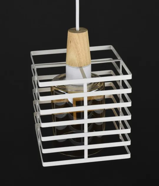 Люстра подвесная LOFT на 1 лампочку 27788 Белый 30-100х16х16 см. Продаж