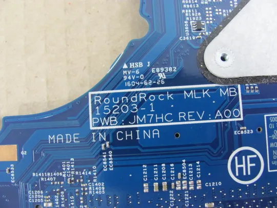 381-20 материнська плата РОБОЧА  JM7HC 0JV3DW SR23Y  i5-5200U для DELL Latitude 13 3350 P47G  оригінал Характеристики