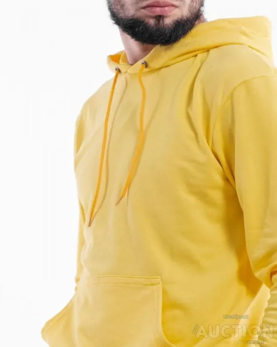 Купити Чоловіче худі - "Shnurok" колір жовтий