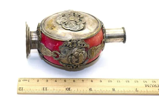 большой металлический флакон/бутылка для ароматов bl254 Де купити