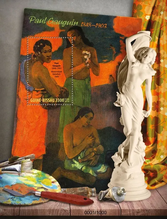Гвинея Бисау-Живопись-Поль Гоген-2016. Чистый полный красивый комплект. MNH. Ціна