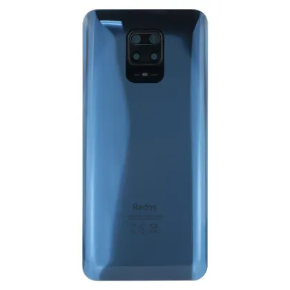 фото, Задня частина корпусу Xiaomi Redmi Note 9S / Note 9 Pro Intestellar Grey (з склом камери)