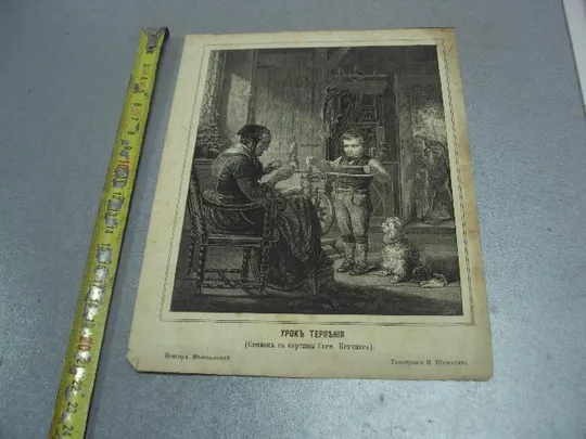 литография урок терпения герман кречмер типография шумахера №5623 Ціна