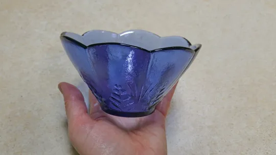 Креманка піалка салатниця блакитне радянське скло Вживане З аукціону