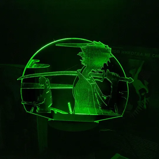 Акриловий світильник-нічник Муген і Дзин зелений tty-n002103 Ціна