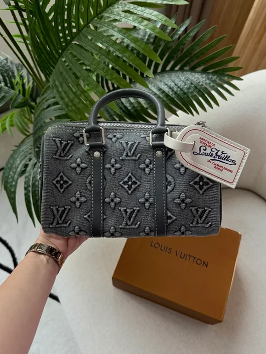 Сумка Louis Vuitton Speedy Bandoulière 25 Bag Denim Monogram (991040) Недорого