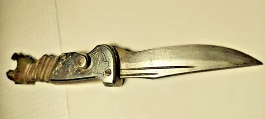 Выкидной нож времен СССР Тигр он же открывашка рабочий редкий выкидуха tn458 З аукціону