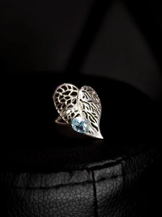 Комплект з срібла 925 проби родійоване лінде топазом З аукціону