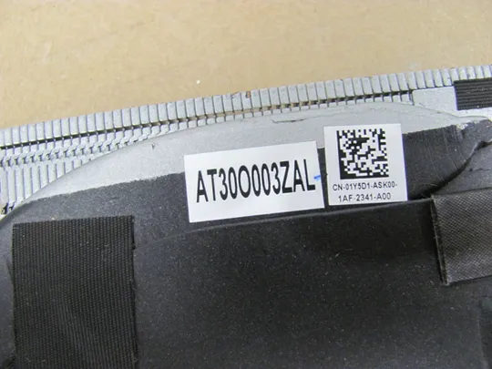 861-4 сисьема охолодження AT30O003ZAL 01Y5D1 для DELL Precsion 7560 M7560  оригінал Недорого