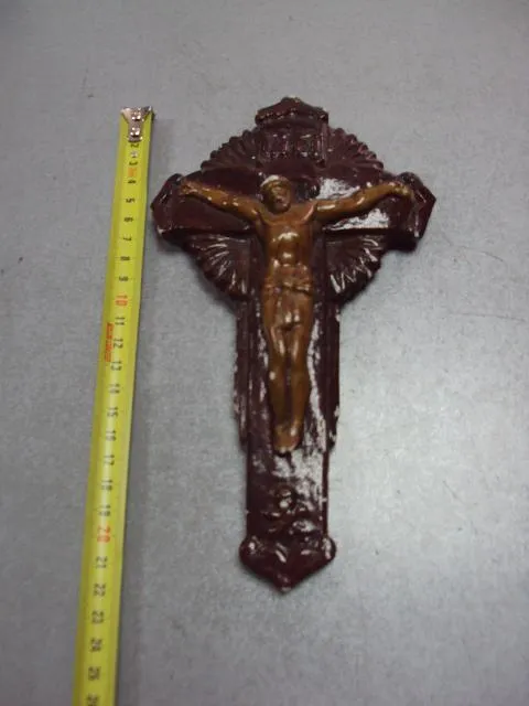 Купити Крест прикроватный распятие гипс №10550