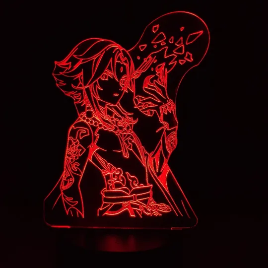 Акриловий світильник-нічник Сяо червоний tty-n000376 Ціна