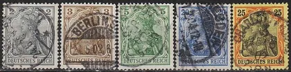 фото, 1902 - Німеччина - Стандарт - Germania Mi.68-73 7,50 €