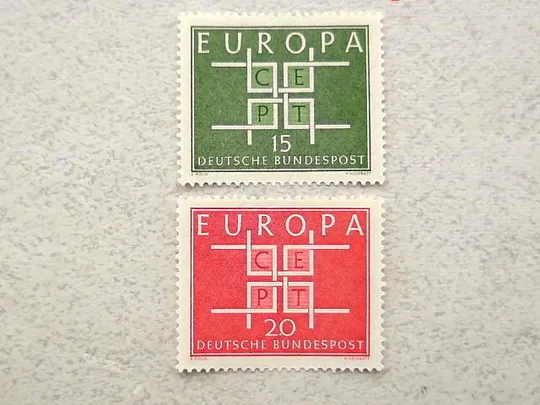 Серія поштових марок Німеччина ФРН " Європа СЕРТ " 1963 рік ** Ціна