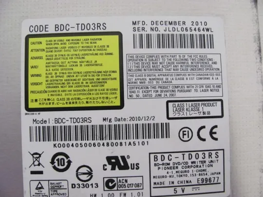 №260-5 DVD-привод AP0HI000110 для Acer Aspire 5750, 5750G, 5750Z, 5750ZG оригінал Де купити