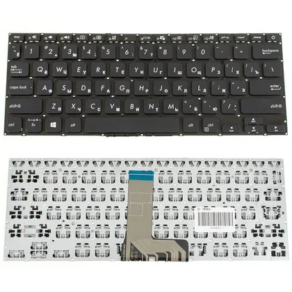 фото, Клавіатура для ноутбука ASUS (X409 series) rus, black, без фрейма