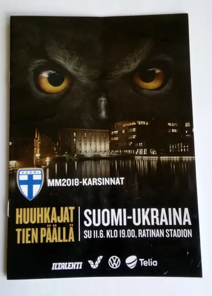 фото, ФУТБОЛ - Официальная программа Финляндия — Украина 11.06.2017.