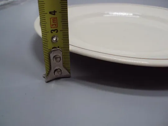 Тарелки фарфор Полонное с золотым ободком тарелка лот 3 шт диаметр 17,6 см №14568 Де купити