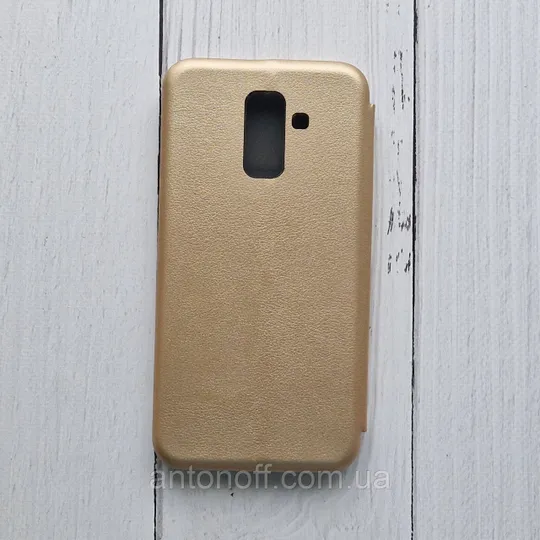 Чохол-книжка Samsung A605F Galaxy A6 Plus 2018 для телефону Gold З аукціону