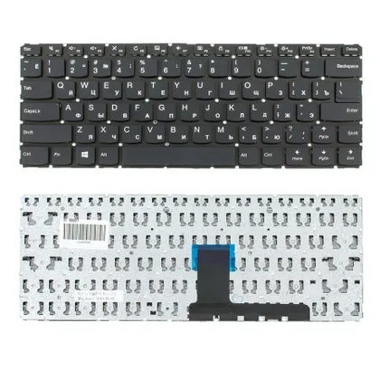 фото, Клавіатура для ноутбука LENOVO (IdeaPad V310-14 series) rus, black, без фрейма