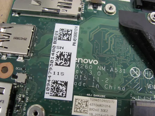 номер0246-20 материнська плата Mainboard Материнка Основна плата Системна плата Плата системи Laptop motherboard мамка  ноутбучна плата  BX260 NM-A531 01EN203  I7-6600U для Lenovo Thinkpad X260 оригінал Недорого