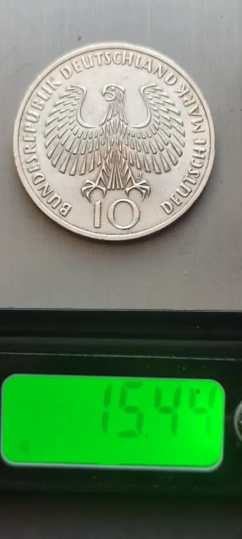 10 марок 1972 года Германия монета Серебро, Олимпиада gm425 Продаж