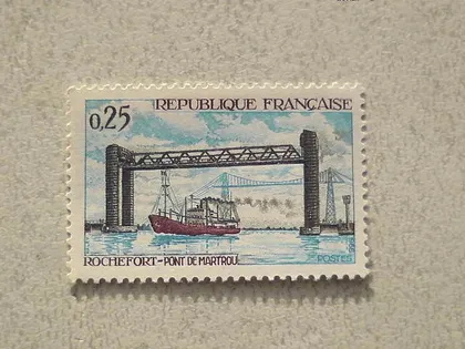 фото, Поштова марка Франція " Флот Кораблі " 1968 рік **