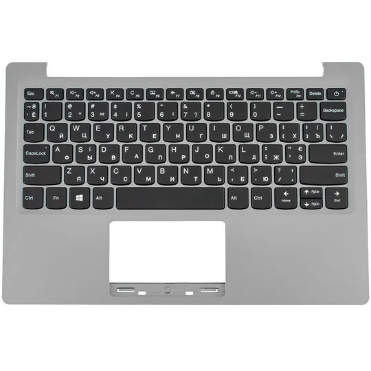 Купити Клавіатура для ноутбука LENOVO (IdeaPad 120S-11IAP Keyboard+передня панель) rus, silver