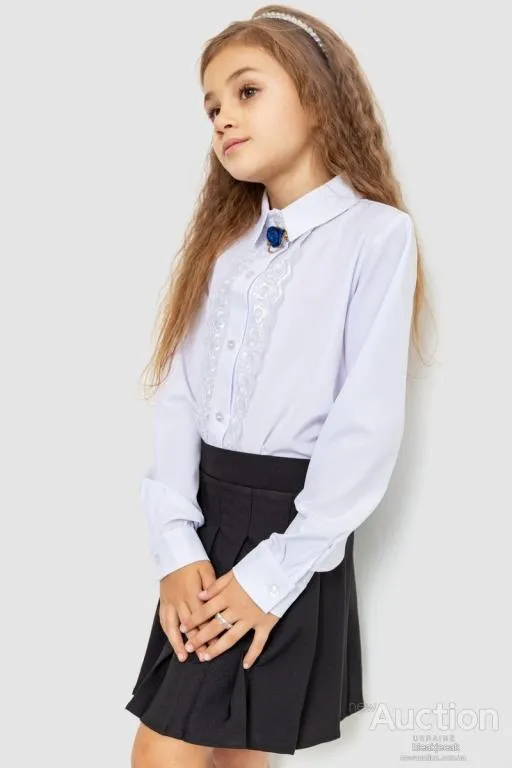 Блуза для девочек нарядная, цвет белый, 172R201-2 Продаж