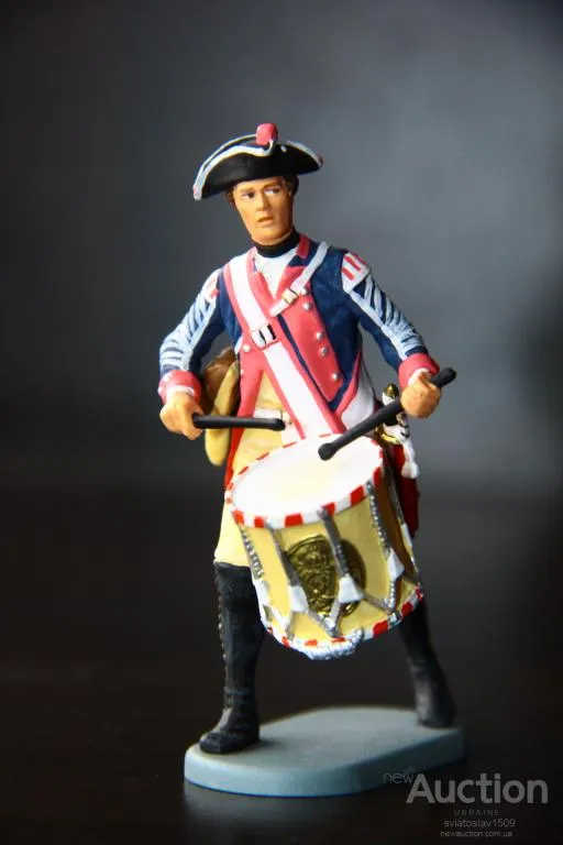 Купити американец пруссак БАРАБАНЩИК PREISER ELASTOLIN 70мм ФРГ №54134