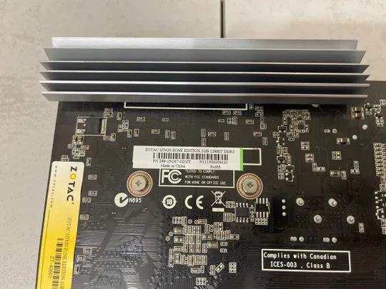 ​​​​​​​Відеокарта для ПК - ZOTAC GT 430 Zone Edition 1GB 128-bit DDR3 Продаж